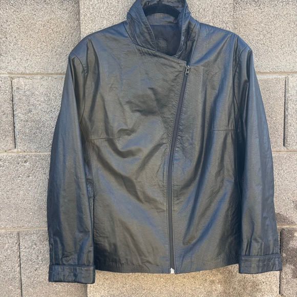 US Cueros S.A. Black Leather Jacket Women's Size L